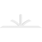 Ekena Millwork Richland Architectural Grade PVC Gable Bracket, 84"W x 28"H x 4"D x 4"F, 8/12 Pitch GBP084X28X0404RIC00 - alternate 4